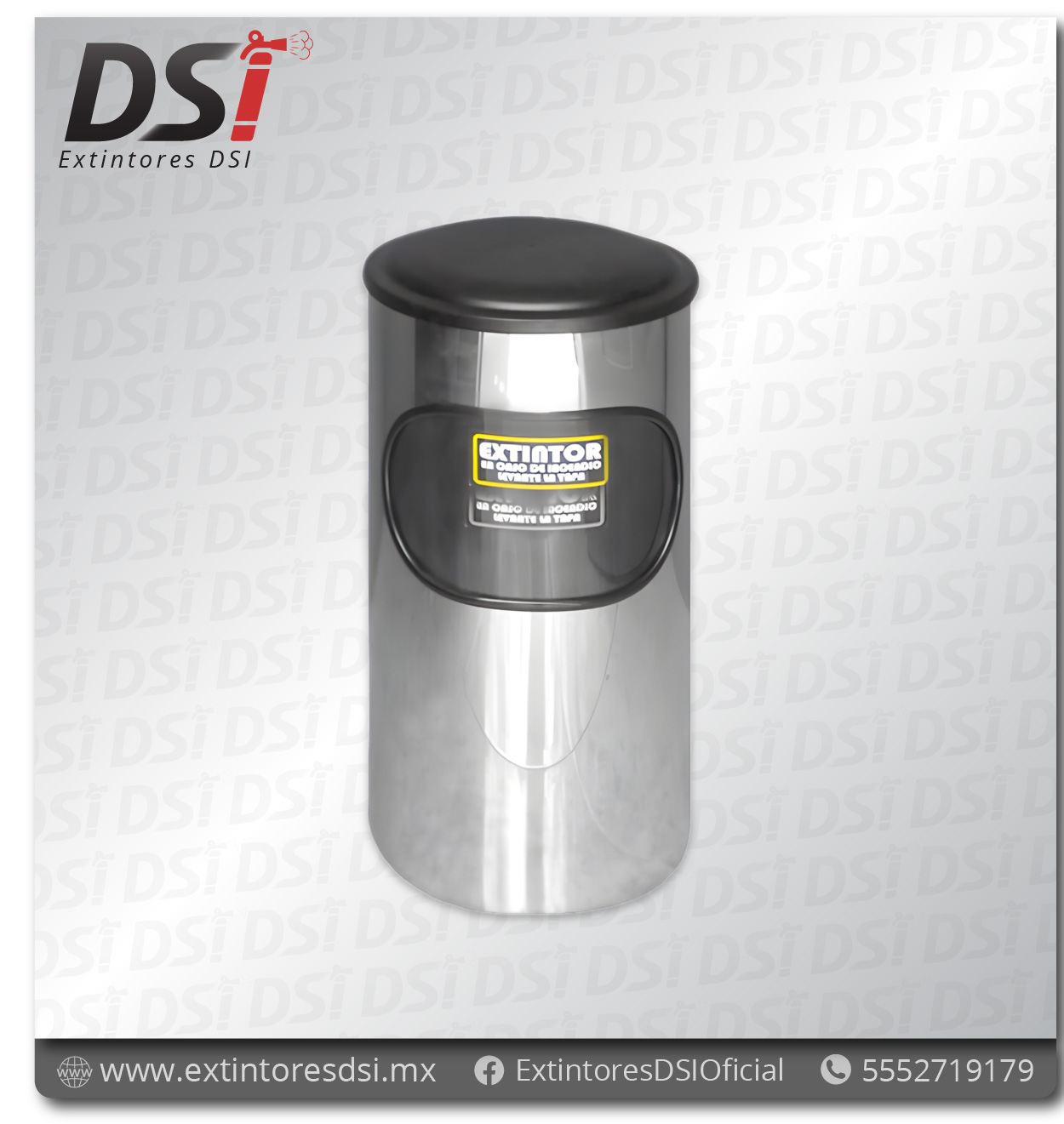 Cenicero porta Extintor acero v2