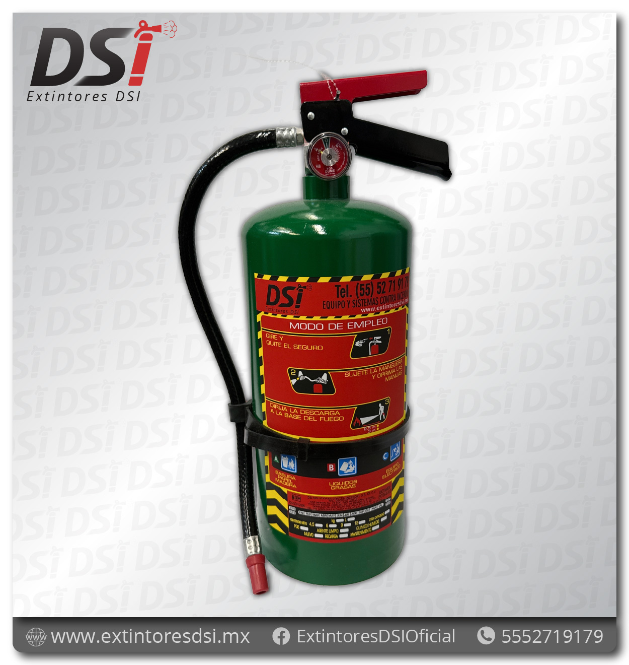 Extintor HFC-236 ABC - 6 Kg