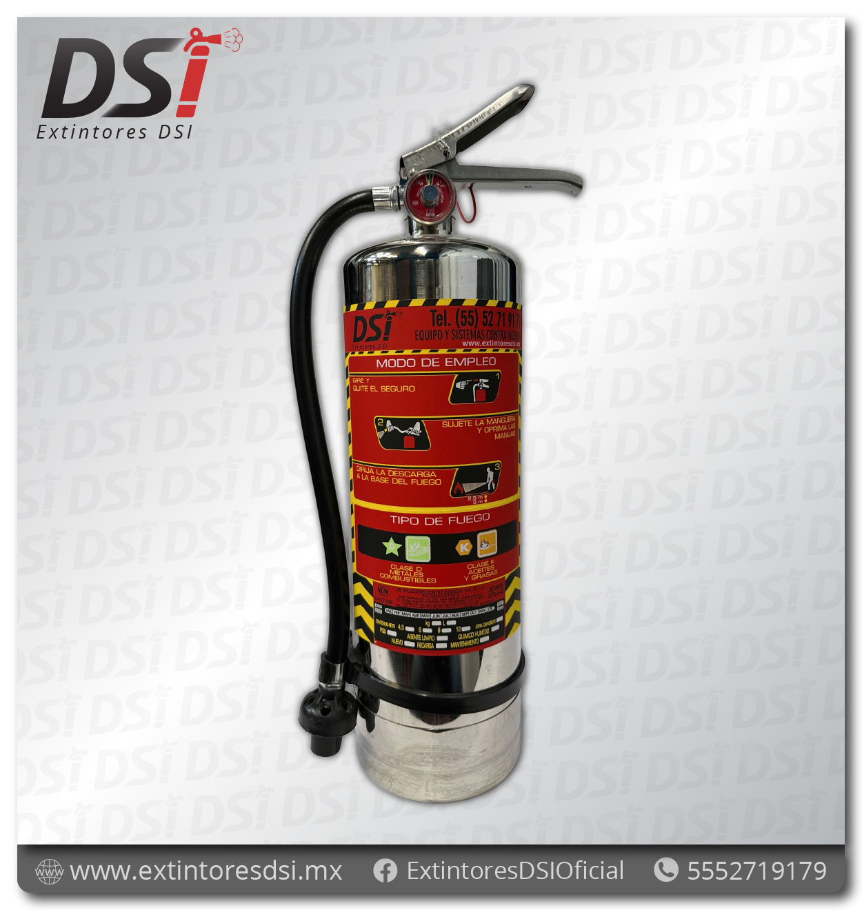 Extintor clase K - 6 Lt
